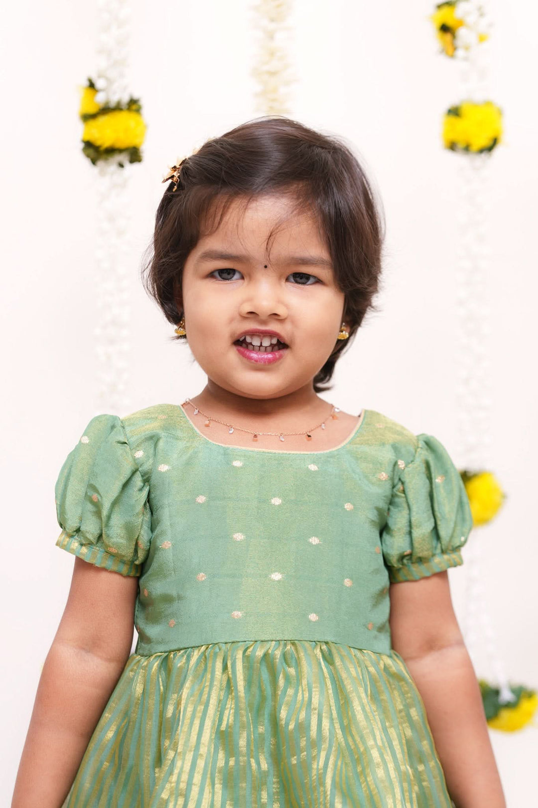Pragathi Mint Green Mini | Shobitam Custom Gowns | Made To Order