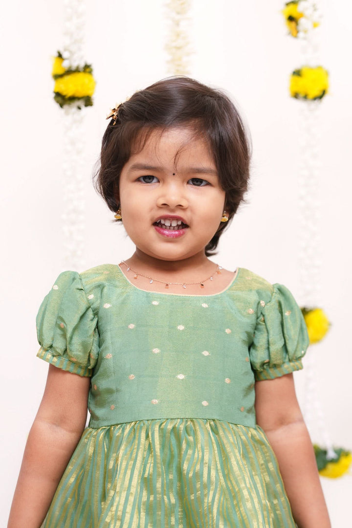 Pragathi Mint Green Mini | Shobitam Custom Gowns | Made To Order