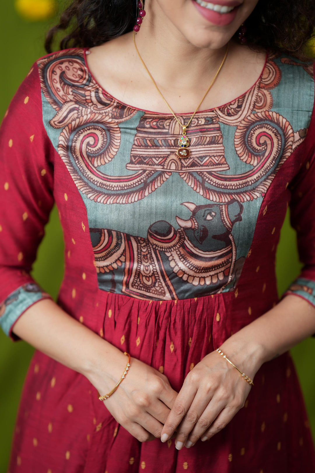 Vedha Red Co-ord Set | Made To Order