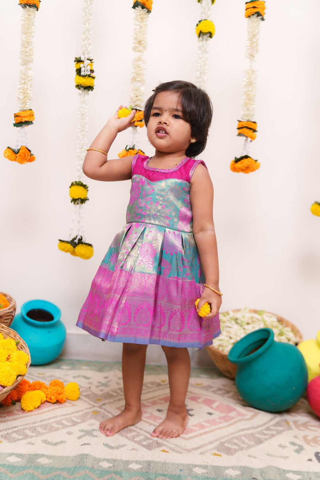 Varuni Pink & Blue Mini | Made To Order