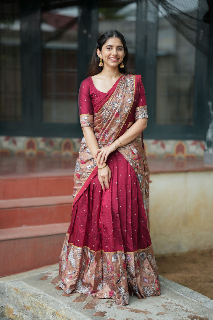 Manaswini Red Lehenga Set | Made to Order | SHOBITAM