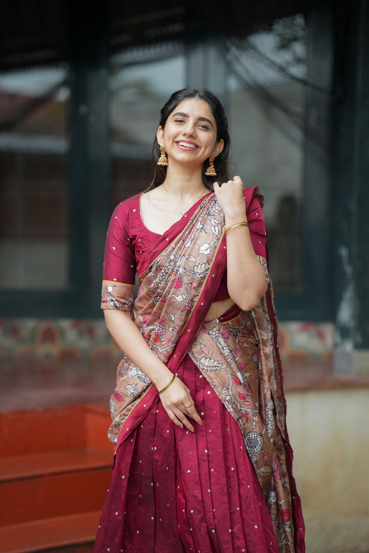 Manaswini Red Lehenga Set | Made to Order | SHOBITAM