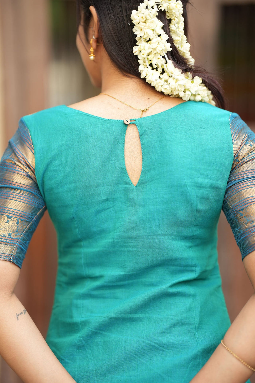 Madhuri Blue Kurti Set (Set of 2) | Made to Order | SHOBITAM