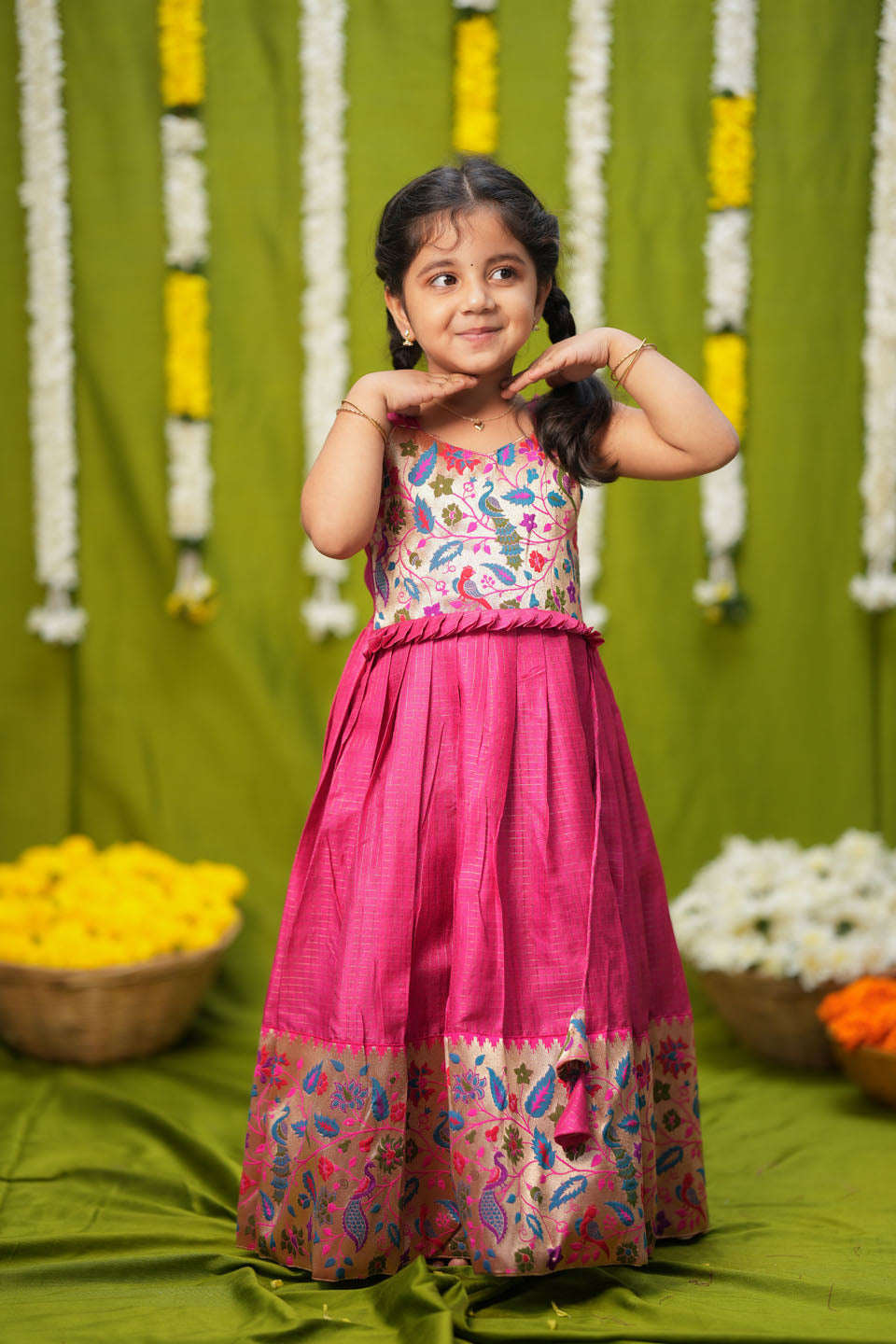 Bianca Pink Frock Mini | Made to Order | SHOBITAM