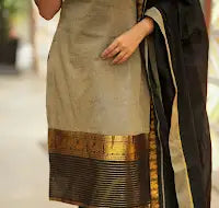 Radhi Grey Kurti and Dupatta (set of 2)