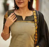 Radhi Grey Kurti and Dupatta (set of 2)