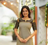 Radhi Grey Kurti and Dupatta (set of 2)