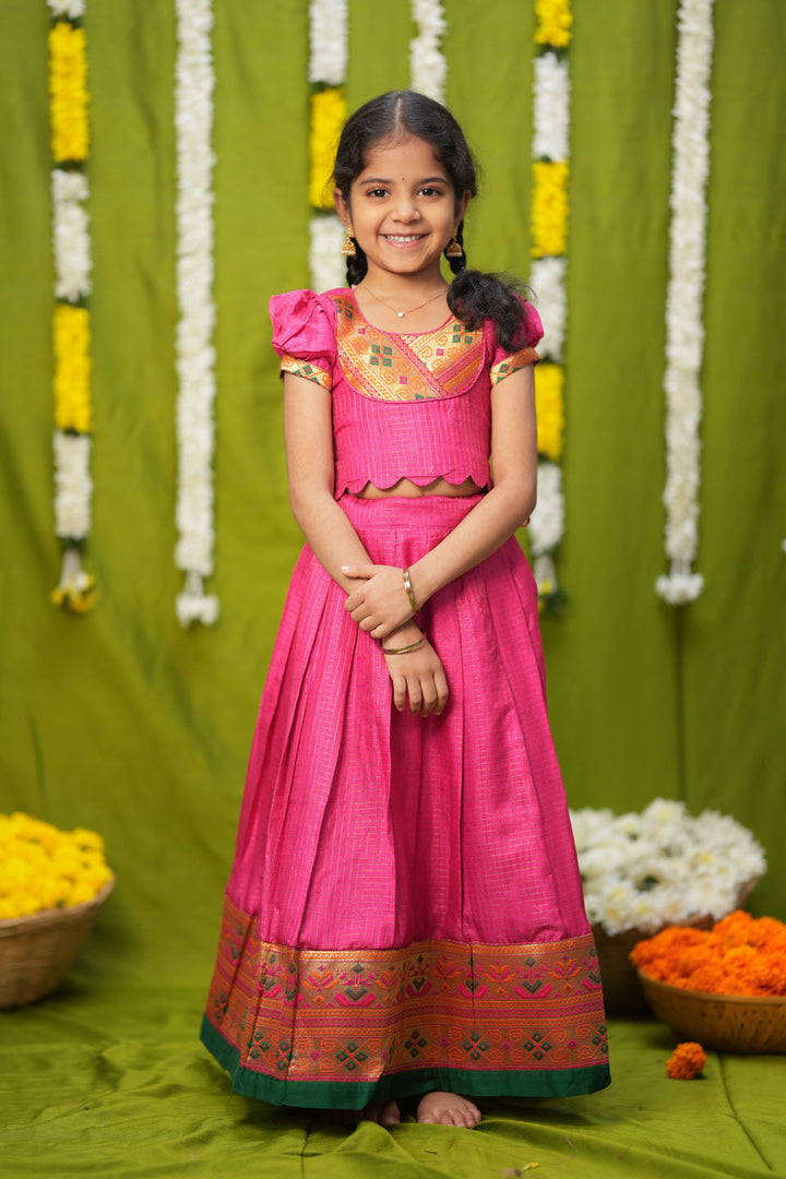 Hamsini Pink lehenga mini | Made to Order | SHOBITAM