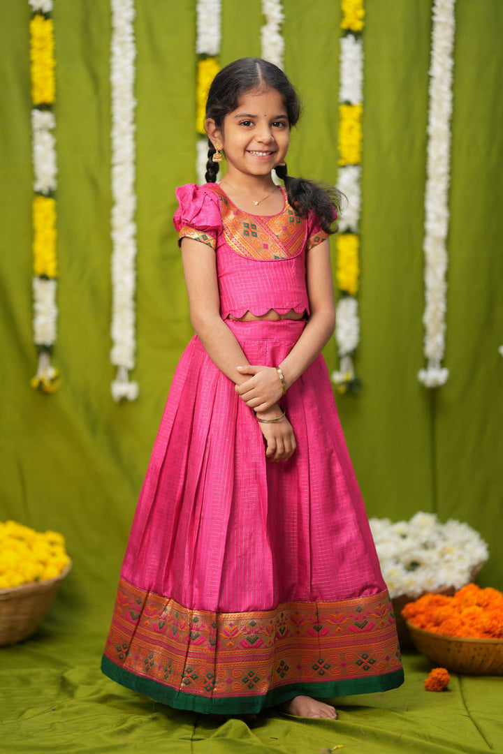 Hamsini Pink lehenga mini | Made to Order | SHOBITAM
