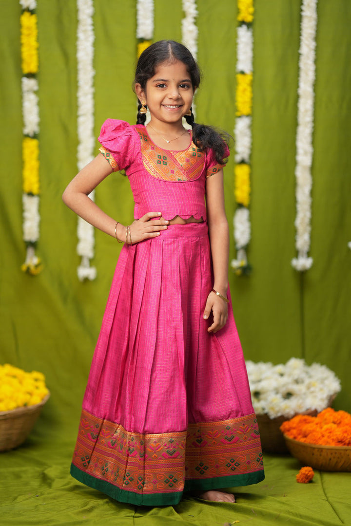 Hamsini Pink lehenga mini | Made to Order | SHOBITAM