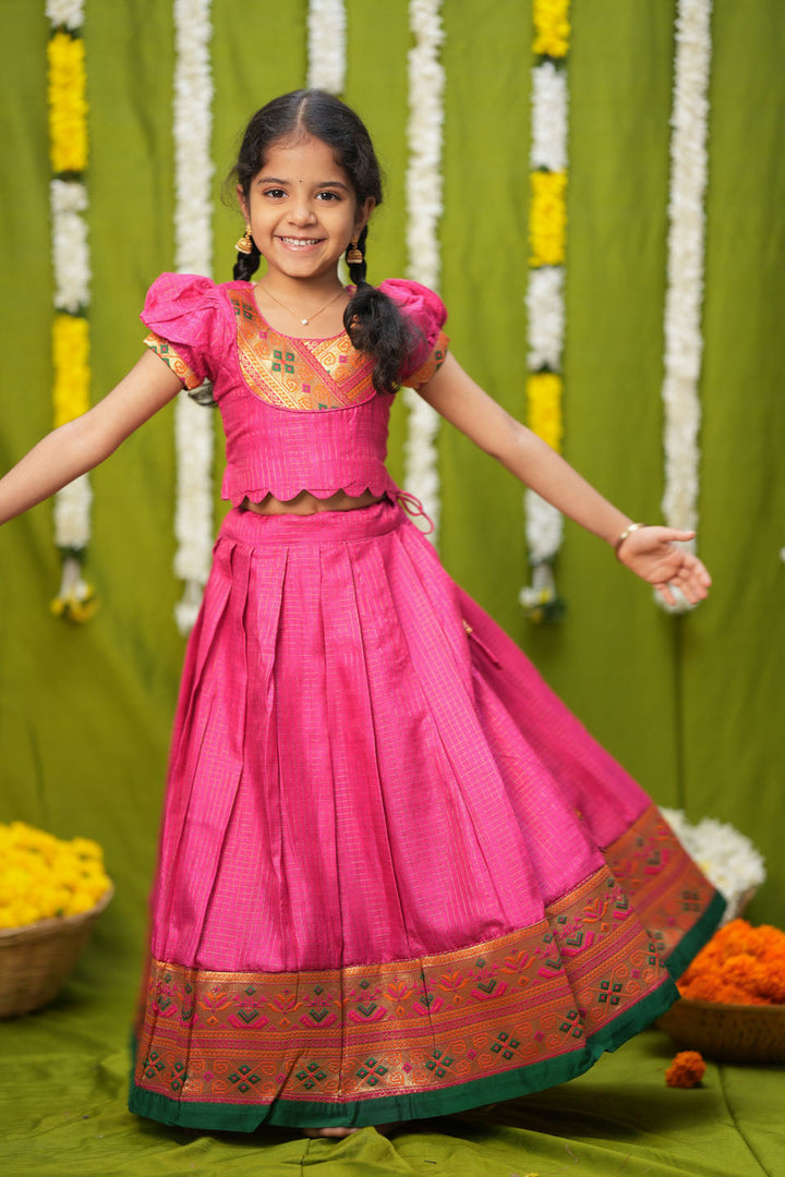 Hamsini Pink lehenga mini | Made to Order | SHOBITAM