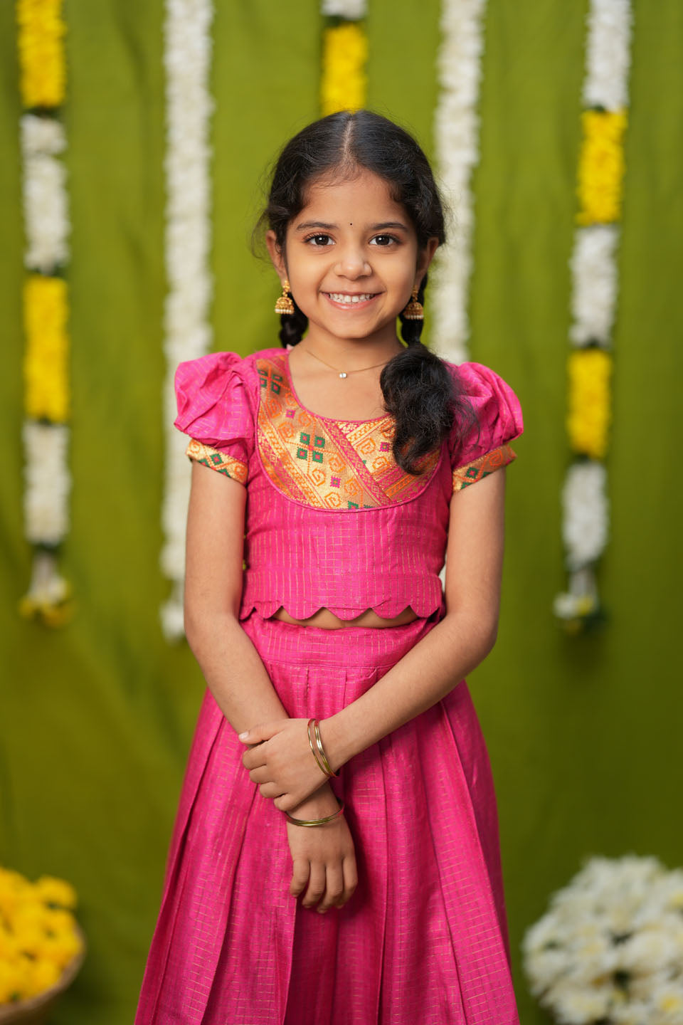 Hamsini Pink lehenga mini | Made to Order | SHOBITAM