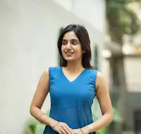 Nandhitha Teal Kurta and Pant Set ( Set of 2)