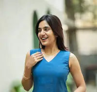 Nandhitha Teal Kurta and Pant Set ( Set of 2)