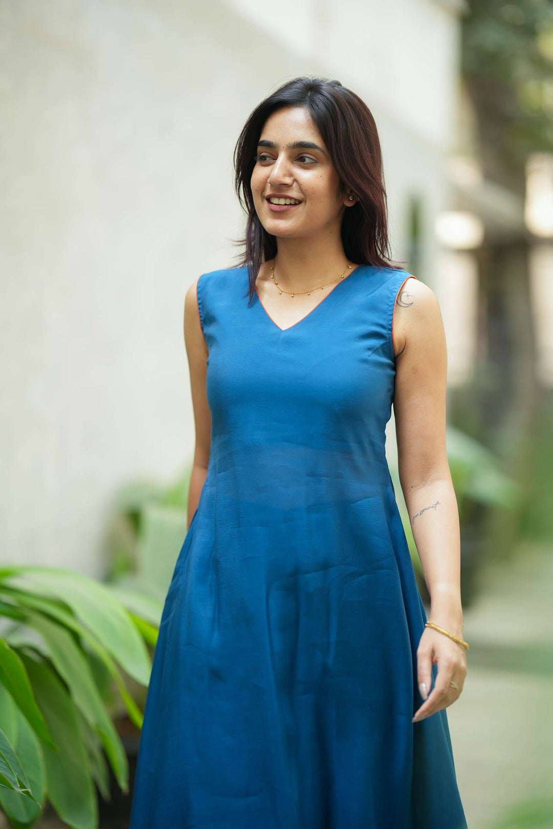 Nandhitha Teal Kurta Set ( Set of 2) | Made to Order | SHOBITAM