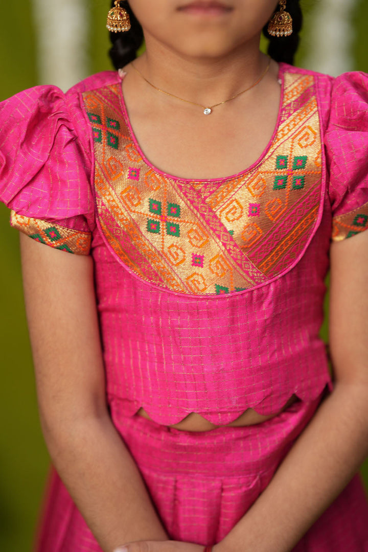 Hamsini Pink lehenga mini | Made to Order | SHOBITAM
