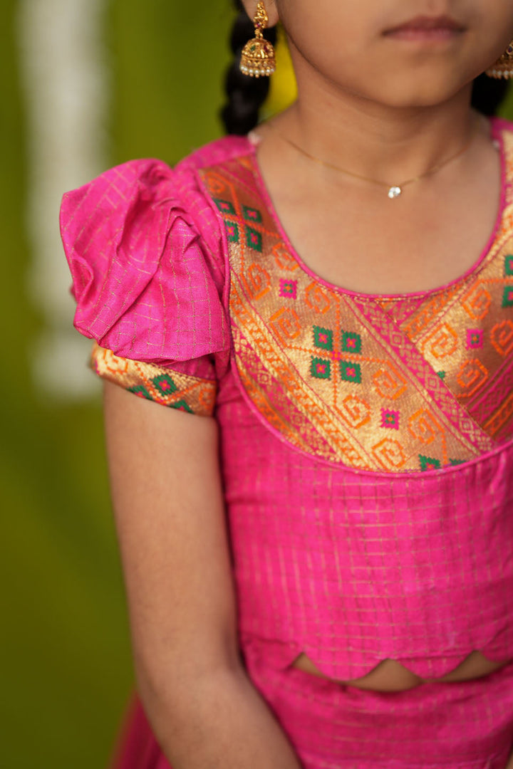 Hamsini Pink lehenga mini | Made to Order | SHOBITAM