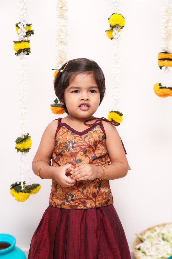 Prathana Mustard & Maroon Mini | Made To Order
