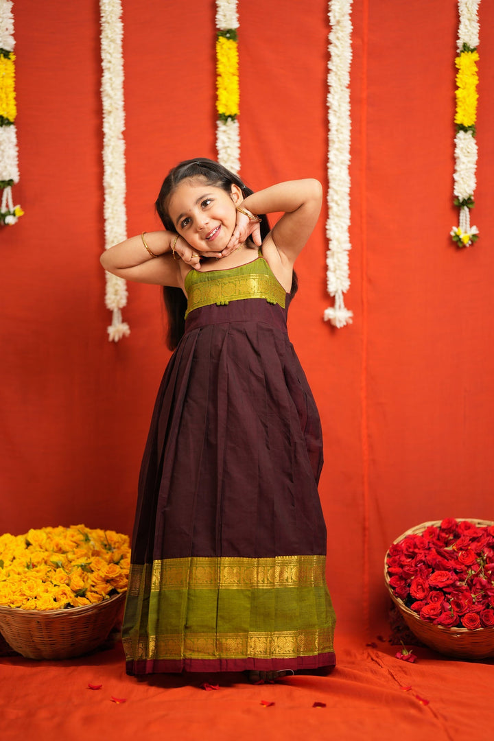 Ira Brown Frock Mini | SHOBITAM