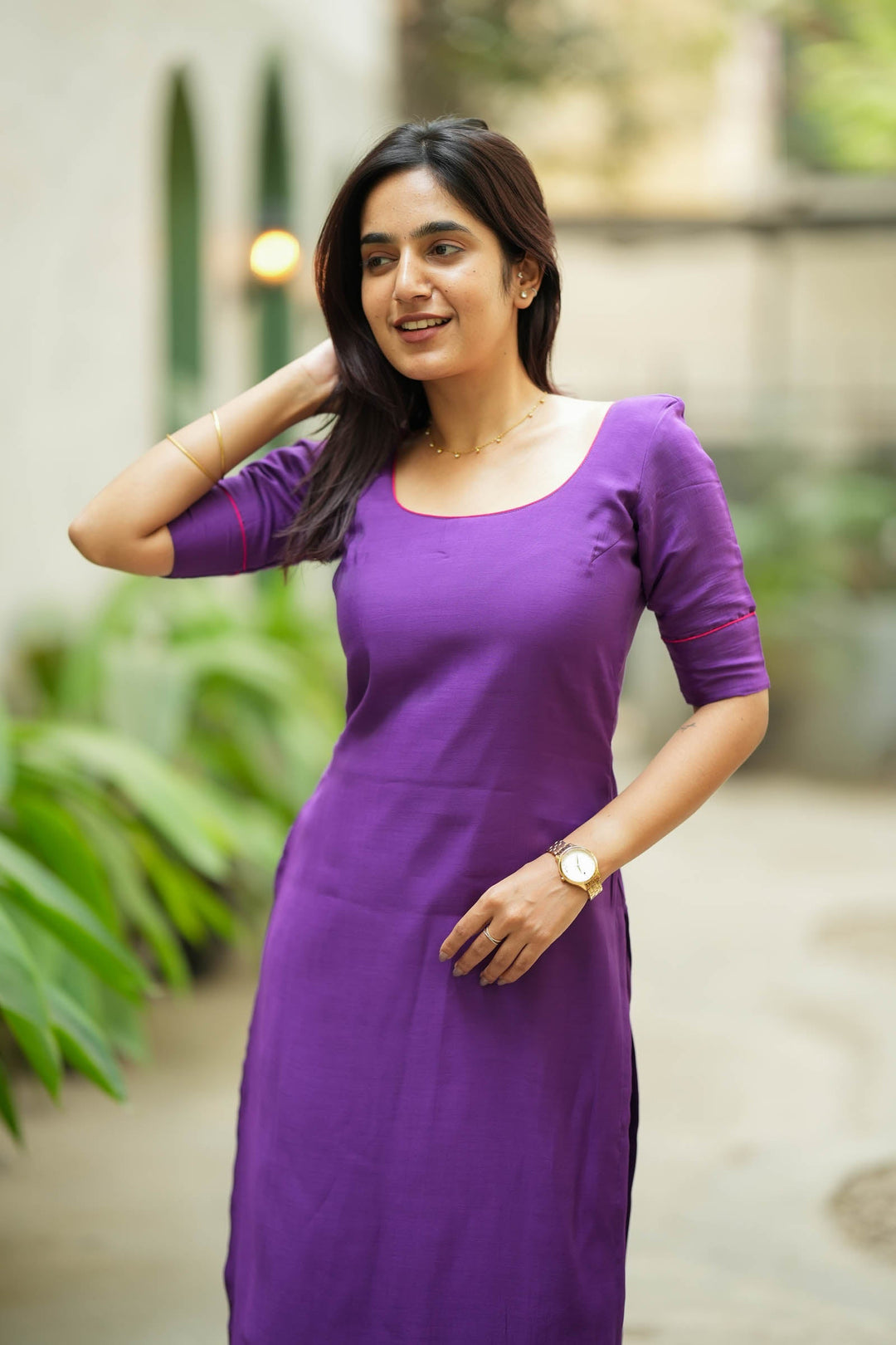 Raha Violet Kurti Set (Set of 2) | Made to Order | SHOBITAM