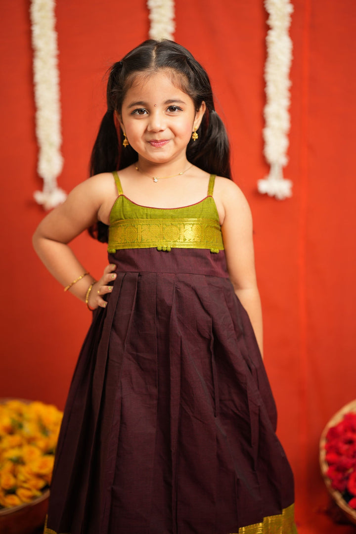 Ira Brown Frock Mini | SHOBITAM