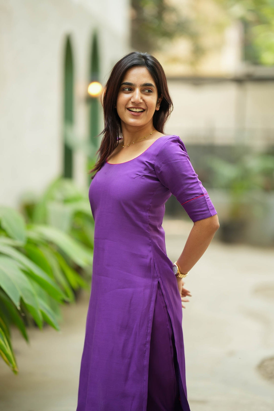 Raha Violet Kurti Set (Set of 2) | Made to Order | SHOBITAM