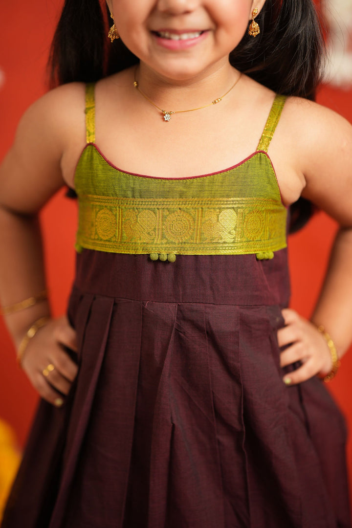 Ira Brown Frock Mini | SHOBITAM