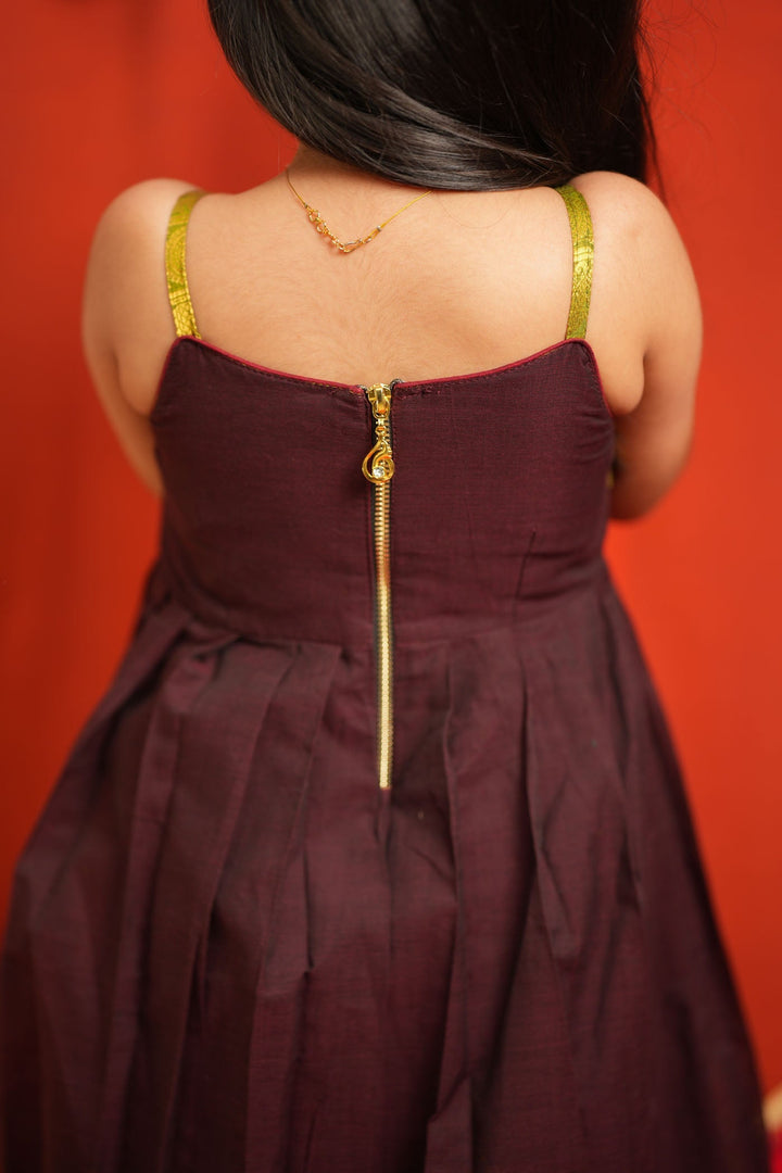 Ira Brown Frock Mini | SHOBITAM