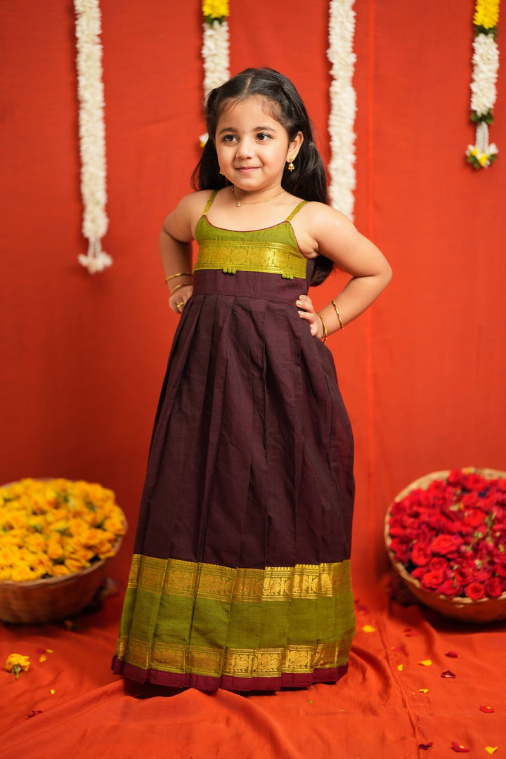 Ira Brown Frock Mini | SHOBITAM