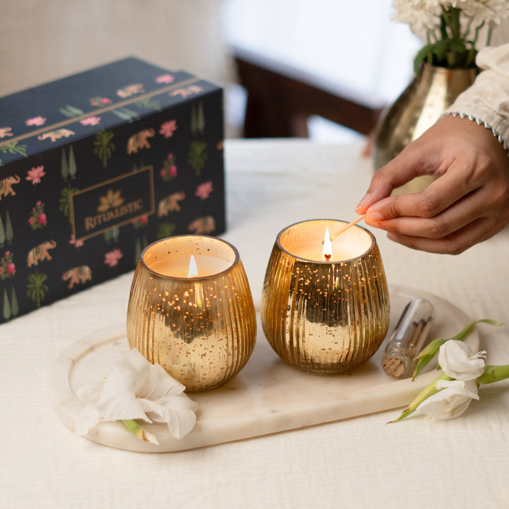 Scented Premium Soy Wax Candle - Set of 2