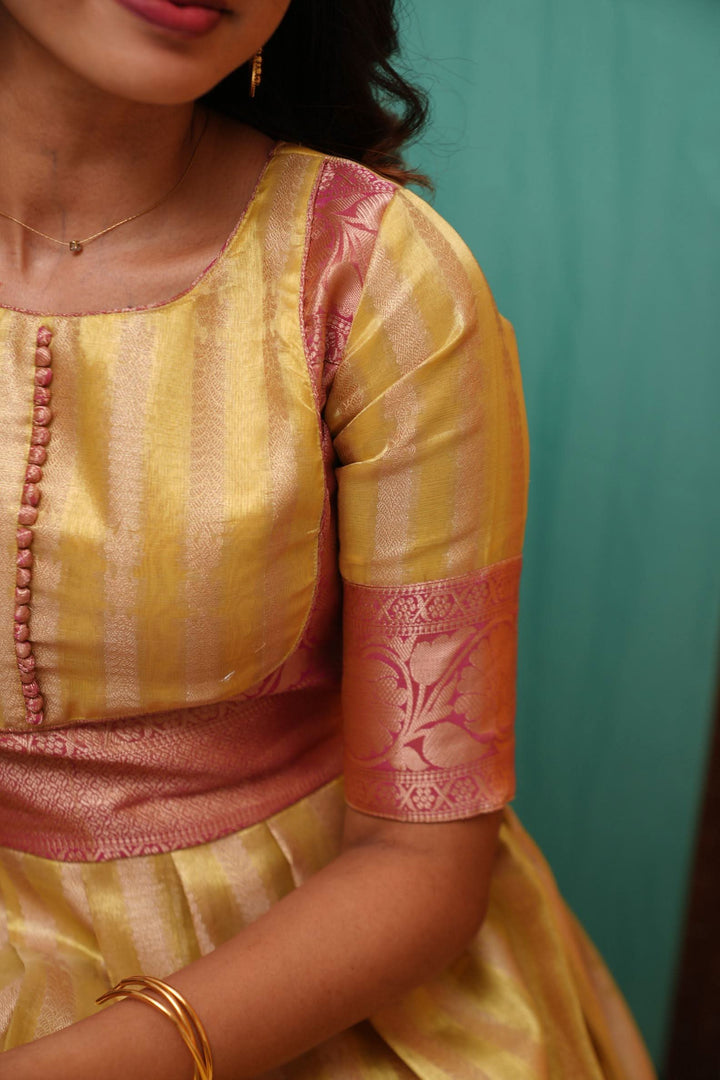 Aadhya Yellow & Pink | Made To Order