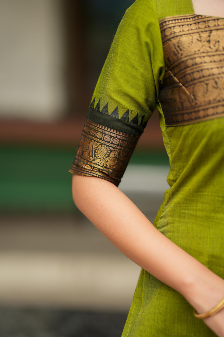 Prisha Olive Green Kurti and dupatta Set  (Set of 2)