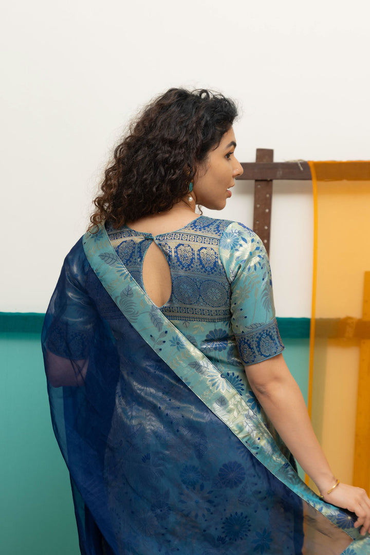 Varuni Navy & Teal Blue Kurti Set| Made To Order