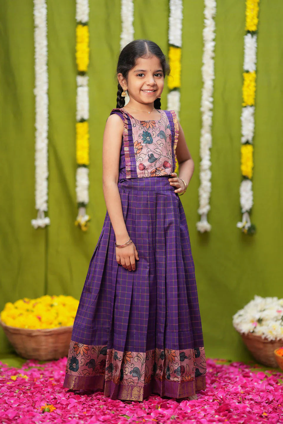 Akshara Purple Lehenga Mini | Made To Order