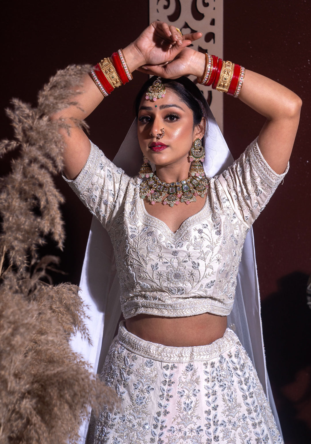 Moonlight Lehenga with hand embroidery, Customizable, Made to Order