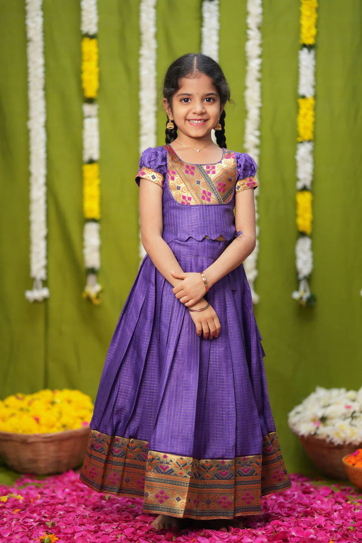 Hamsini Violet lehenga mini | Made To Order