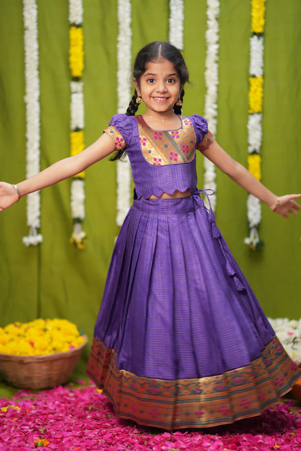 Hamsini Violet lehenga mini | Made To Order