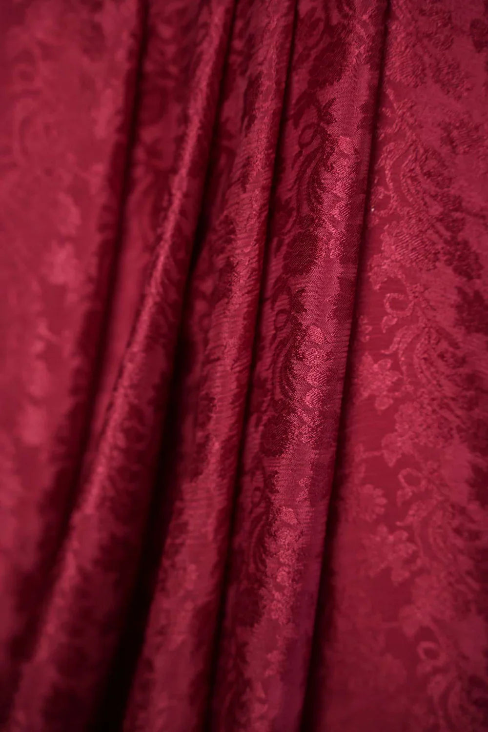 Maroon Viscose Soft Chinon Weaving Pattern Ready To Wear Saree