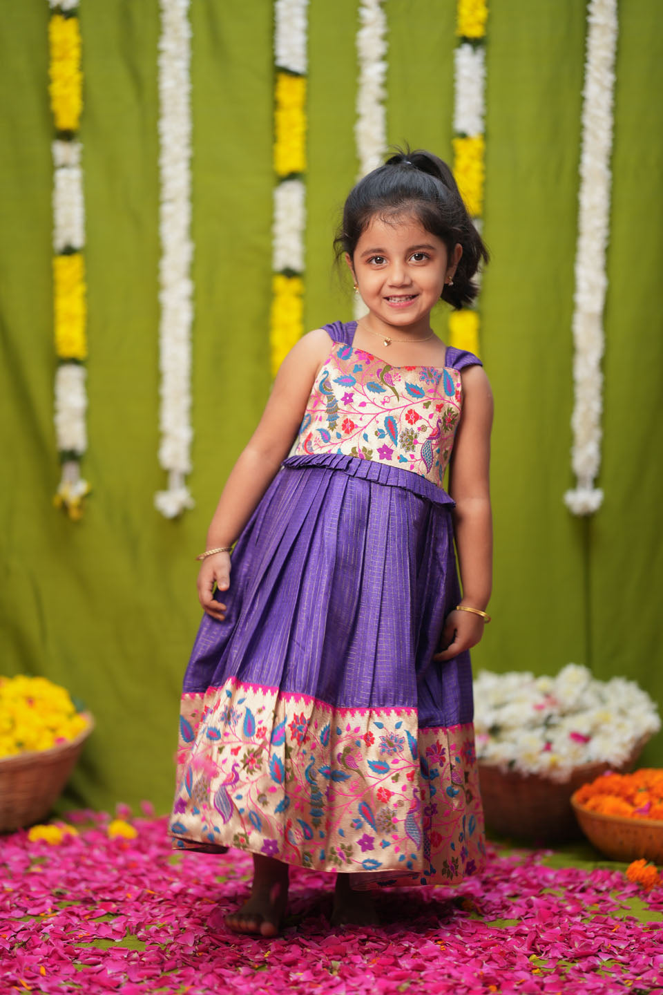 Bianca Violet Frock Mini | Made to Order | SHOBITAM