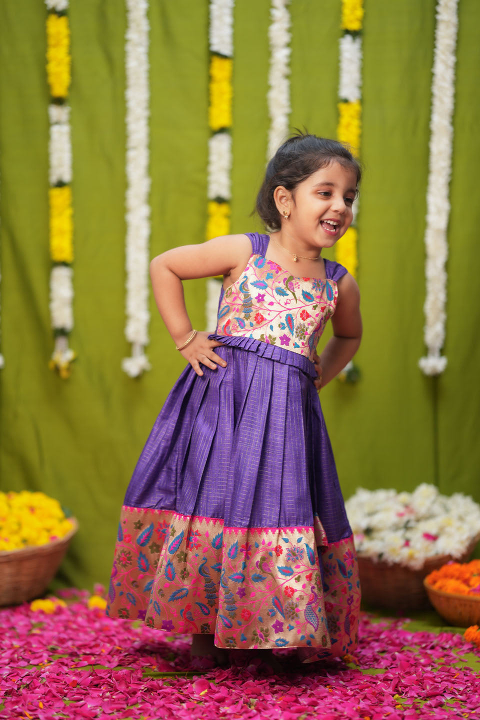 Bianca Violet Frock Mini | Made to Order | SHOBITAM