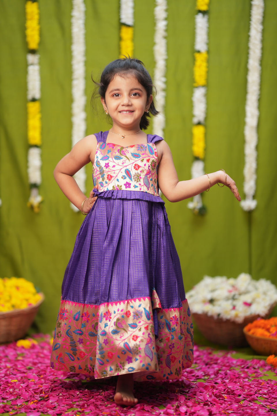 Bianca Violet Frock Mini | Made to Order | SHOBITAM