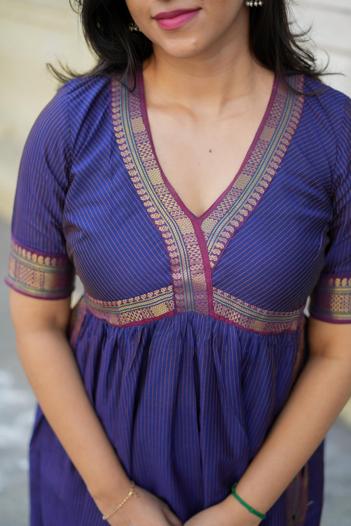 Mayili Violet Kurti Set | Made To Order