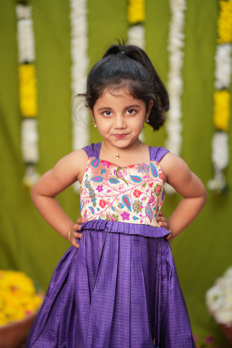 Bianca Violet Frock Mini | Made to Order | SHOBITAM