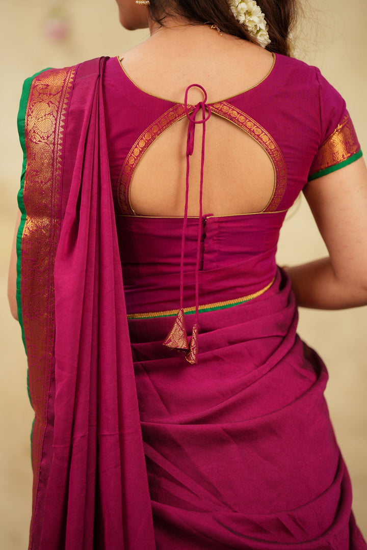 Riddhi Magenta Halfsaree (Set of 3) | SHOBITAM