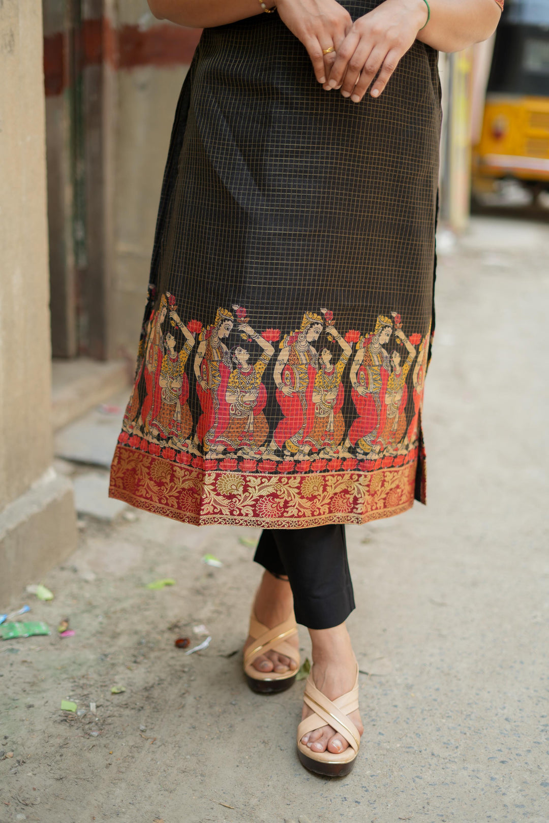 Ganga Black Kurta Set | Made To Order