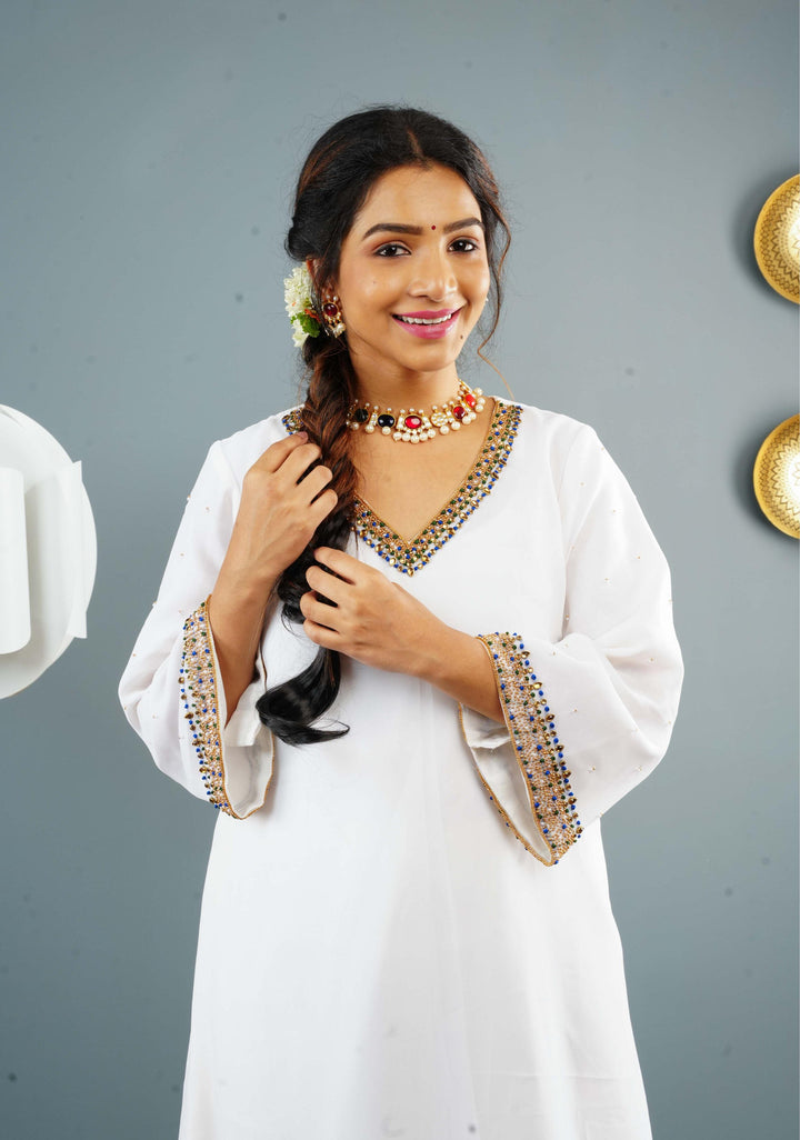 MultiColor Stone Lightweight Necklace and Earring Set | Shobitam Jewelry