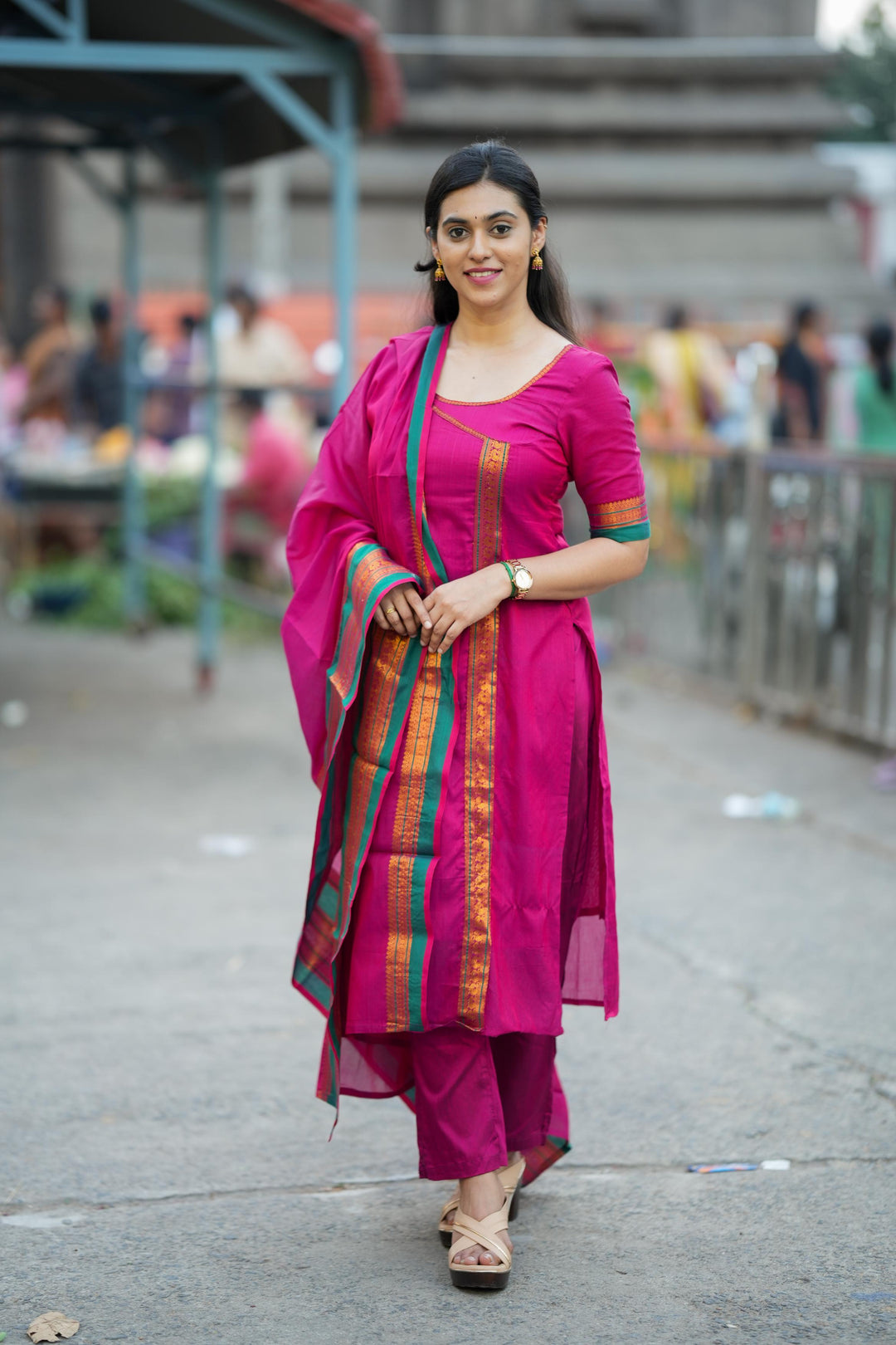Jayanti Pink Kurti Set | Made To Order