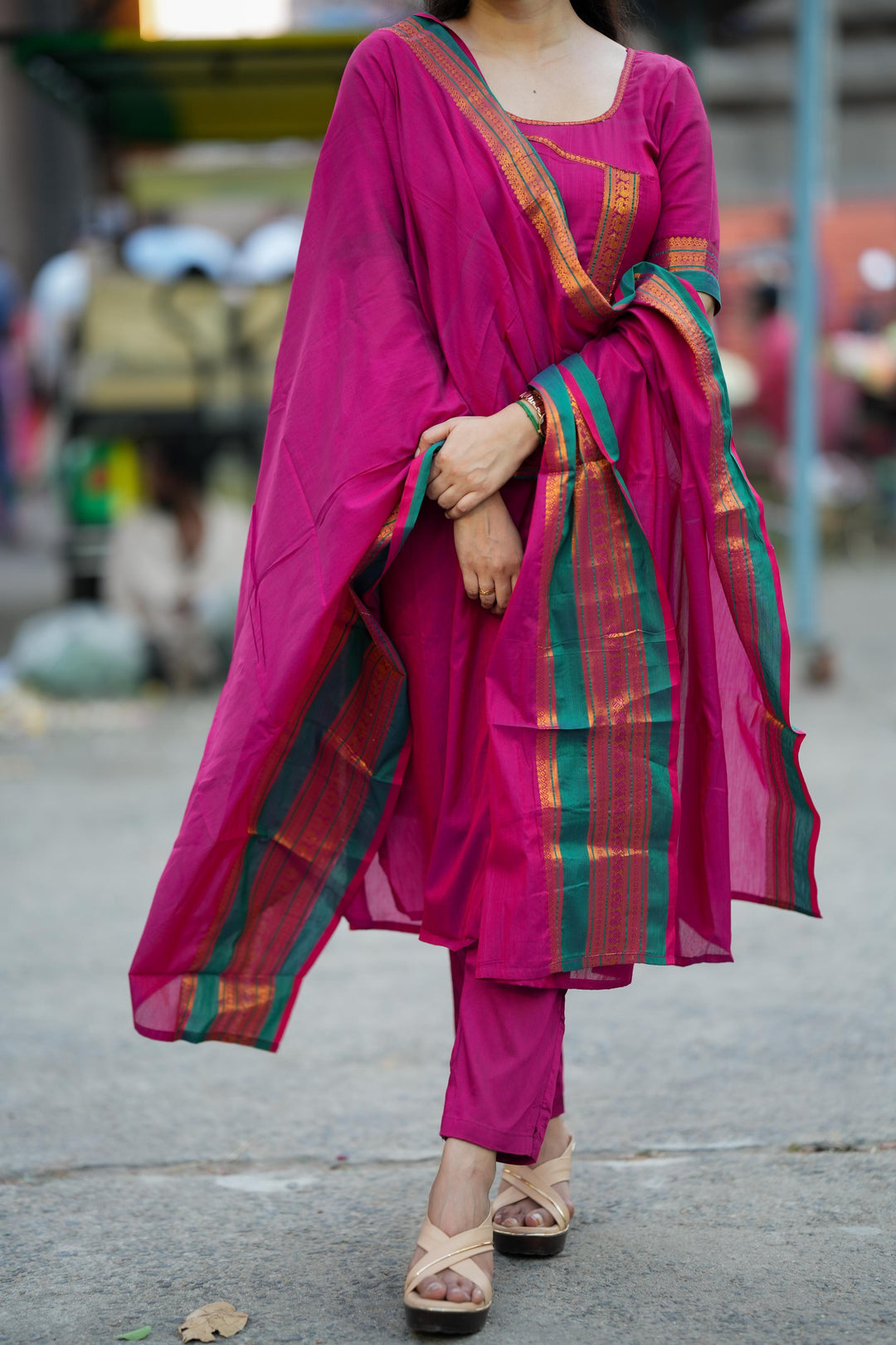 Jayanti Pink Kurti Set | Made To Order