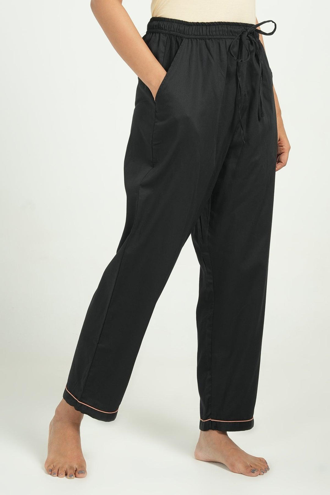 Home Essentials Solid Hue Cotton Nightsuit Set | SHOBITAM