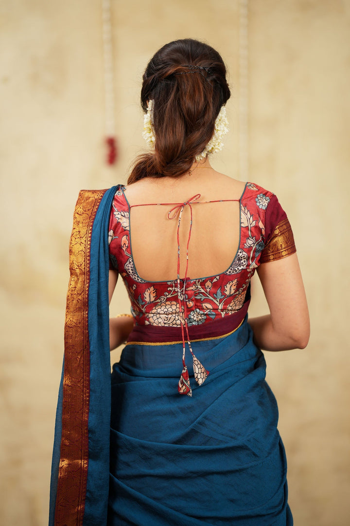 Radha Maroon Halfsaree (Set of 3) | SHOBITAM